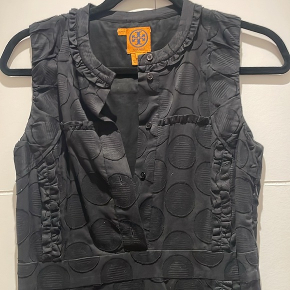 Tory Burch | Black Circle Pattern Dress | Size 8 | Elegant & Versatile - Picture 2 of 4